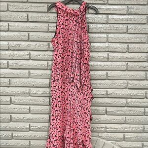 Sangria Floral Sleeveless Dress